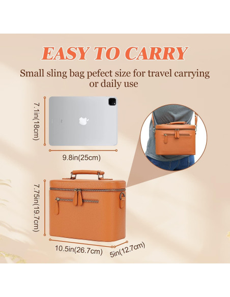 Bolsa de Mensajero para Cámara 4L Marrón PU Impermeable