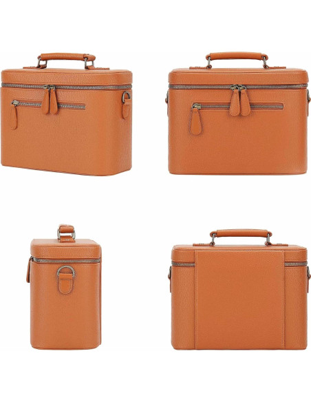 Bolsa de Mensajero para Cámara 4L Marrón PU Impermeable