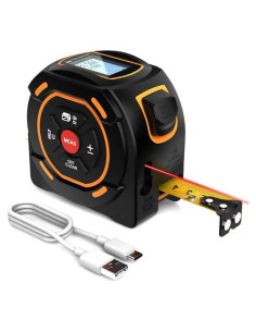 Cinta Métrica Láser 60m y Cinta Manual 5m Genérico
