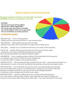 Paracaídas Sonyabecca 1.83 m para Niños con 9 Asas 2