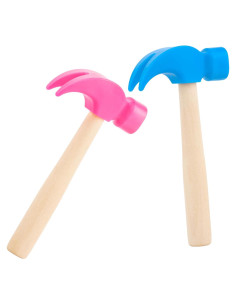 Paquete de 2 Juguetes Martillo de Madera Hxezoc 16.5 cm