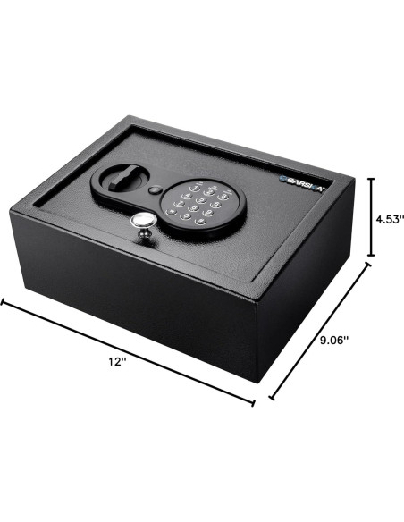 Caja de Seguridad Digital Barska - Compacta 5.62 kg, Acero, 0.21 m