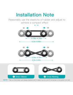 Kits de Sujetadores de Parachoques Mellbree - 4 Pestañas Rápidas 2