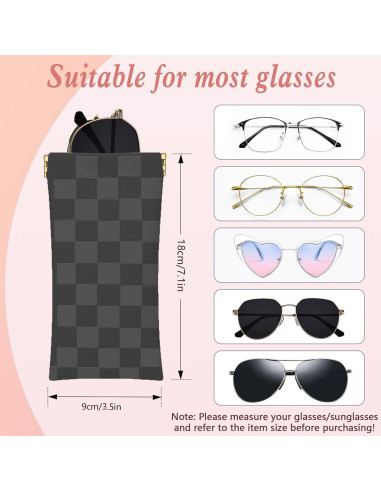 Estuche de Gafas Suave Marca X - 18x9 cm, Impermeable