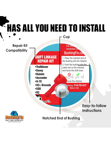 Kit de Reparación de Buje de Cambio BushingFix TB1Kit