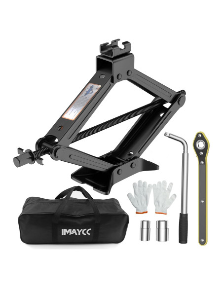 Gato de Tijera IMAYCC 2 Toneladas para Coche - Kit Completo