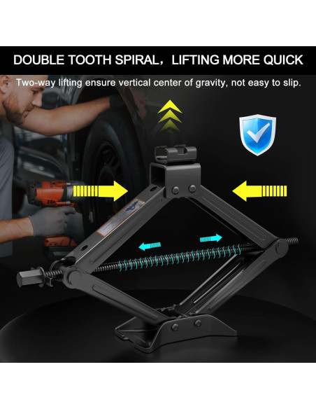 Gato de Tijera IMAYCC 2 Toneladas para Coche - Kit Completo