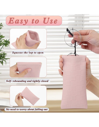 Estuche de Gafas Suave Marca X - 18x9 cm, Impermeable