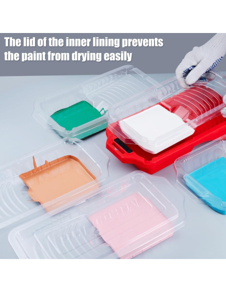 Kit de Rodillo de Pintura Mister Rui 12 Piezas 10 cm Microfibra