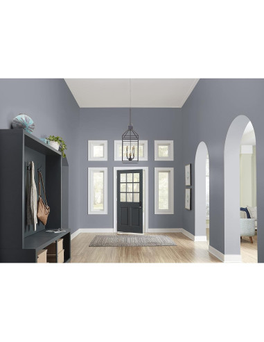 KILZ TRIBUTE Pintura y Primer Satinado 8 Oz Humo de Orquídea