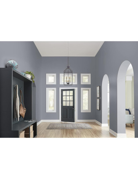 KILZ TRIBUTE Pintura y Primer Satinado 8 Oz Humo de Orquídea