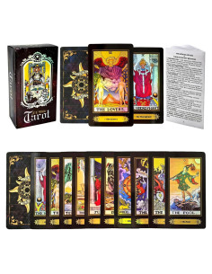Baraja de Tarot Holográfica ALBB 78 Cartas con Guía en Inglés
