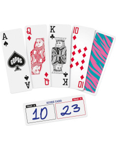 Mazo de Cartas Copag Go Tigre 100% Plástico Lavable 52+2 2