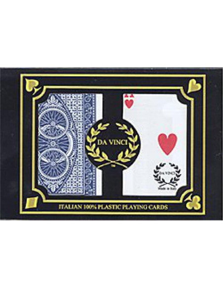 Barajas de Juego Da Vinci 100% Plástico Set de 2 Tamaño Bridge