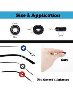 Soporte para Gafas Omnful 12 Pares Silicona Antideslizante 2