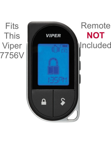 Funda de Cuero Negro para Control Remoto Viper 7756V