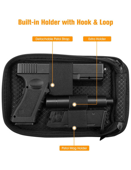 Bolsa de Transporte Oculta FINPAC para Armas - Negro