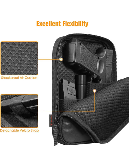 Bolsa de Transporte Oculta FINPAC para Armas - Negro