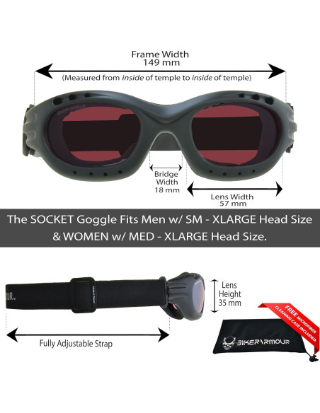 Gafas de seguridad Bikershades para motociclistas - Lentes polarizados