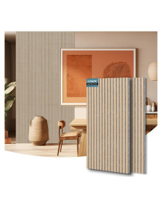 Paneles Acústicos de Madera AKUMAX 2 Piezas 60x120 cm Roble Clásico