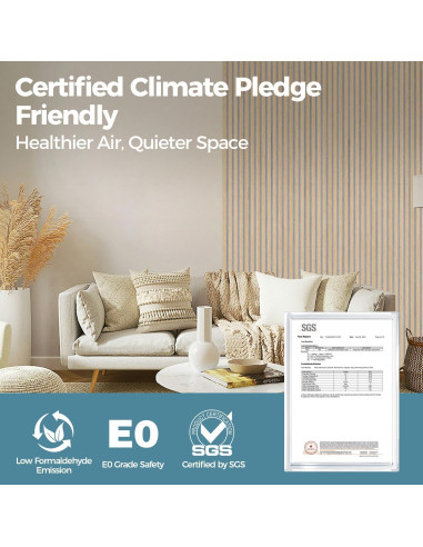 Paneles Acústicos de Madera AKUMAX 2 Piezas 60x120 cm Roble Clásico