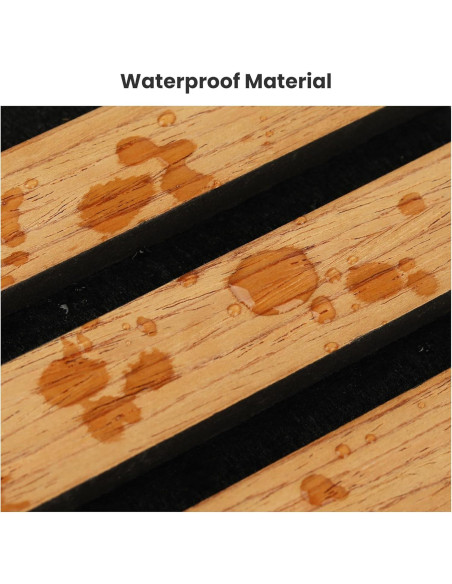 Panel Acústico de Madera 3D Supply Depot 4 Piezas 121.9x42x7.2cm