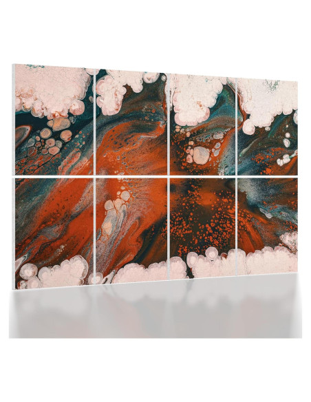 Paneles Acústicos UMIACOUSTICS 8 Pcs 40x30cm Naranja-Clara