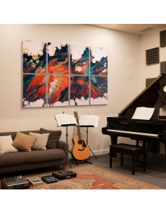 Paneles Acústicos UMIACOUSTICS 8 Pcs 40x30cm Naranja-Clara 2