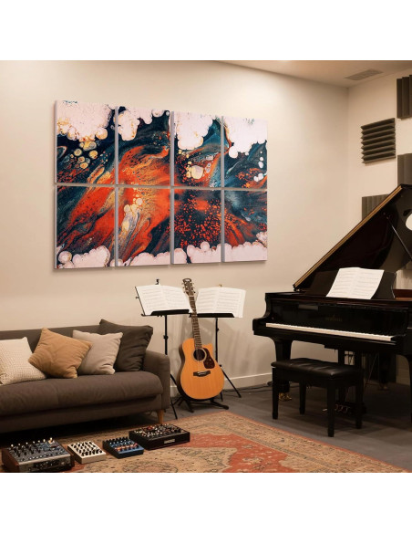 Paneles Acústicos UMIACOUSTICS 8 Pcs 40x30cm Naranja-Clara