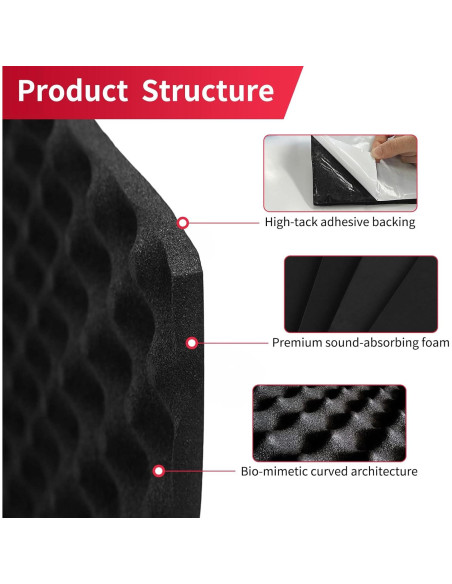 Paneles Acústicos AggSound 3 pies Diseño de Huevo 20mm