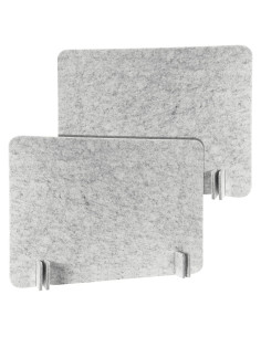 Divisor Acústico de Escritorio Fabbay 2 Pcs 40x60cm Gris