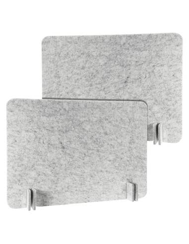 Divisor Acústico de Escritorio Fabbay 2 Pcs 40x60cm Gris