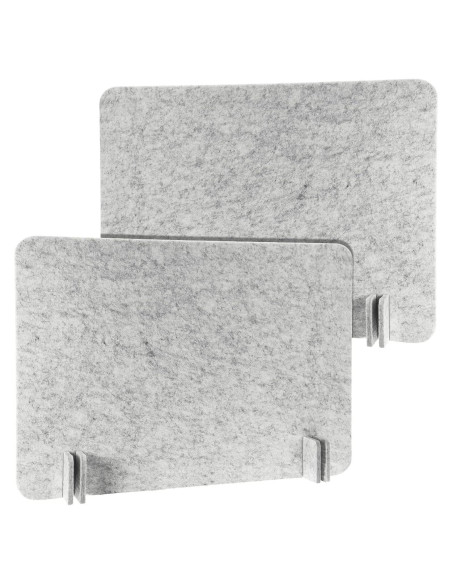 Divisor Acústico de Escritorio Fabbay 2 Pcs 40x60cm Gris