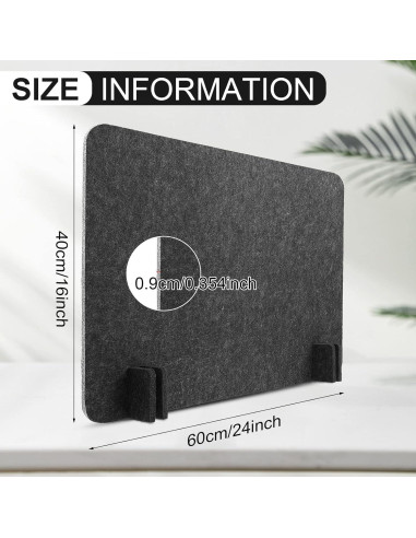 Divisores Acústicos de Escritorio Fabbay 4 Pcs 40x60 cm