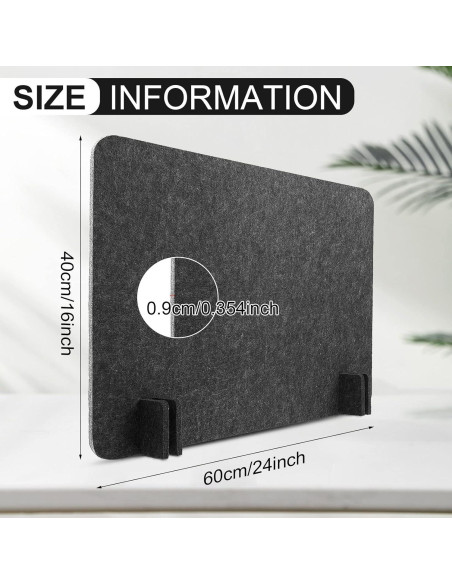 Divisores Acústicos de Escritorio Fabbay 4 Pcs 40x60 cm