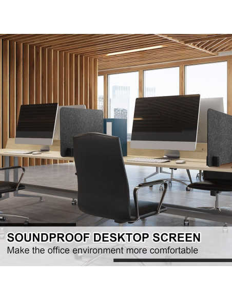 Divisores Acústicos de Escritorio Fabbay 4 Pcs 40x60 cm