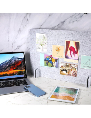 Divisor Acústico de Escritorio Fabbay 2 Pcs 40x60cm Gris