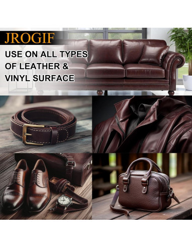 Bálsamo Recoloración Cuero JROGIF 200ml Marrón Oscuro