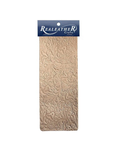 Pieza de Cuero Veg Tan Realeather 23x7.6 cm Natural