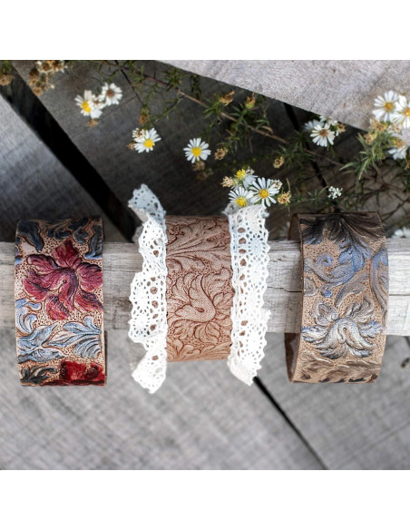 Pieza de Cuero Veg Tan Realeather 23x7.6 cm Natural