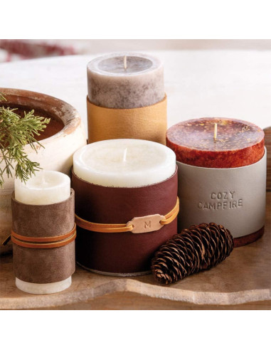 Pieza de Cuero Veg Tan Realeather 23x7.6 cm Natural