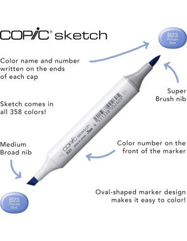 Set de 36 Marcadores Copic Sketch a Base de Alcohol - Colores Básicos
