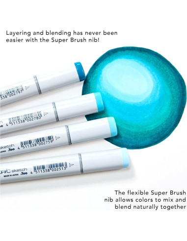 Set de 36 Marcadores Copic Sketch a Base de Alcohol - Colores Básicos