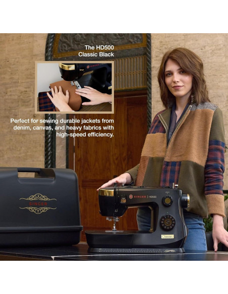 Máquina de Coser SINGER HD500 Clásica con Estuche Duro