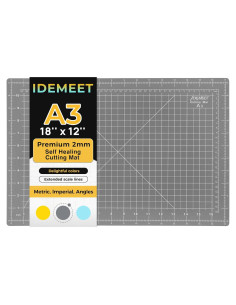 Alfombrilla de Corte A3 Idemeet Doble Cara Antideslizante Gris