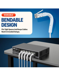 Cables de Parcheo Ethernet Cat6a Everest 0.61m Paquete de 10 2