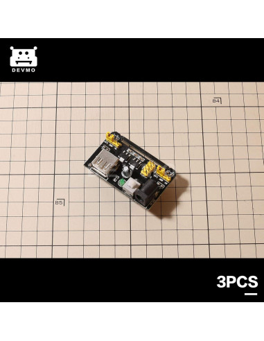 Módulo de Suministro de Energía DEVMO MB102 3PCS 6.5-12V a 3.3V 5V