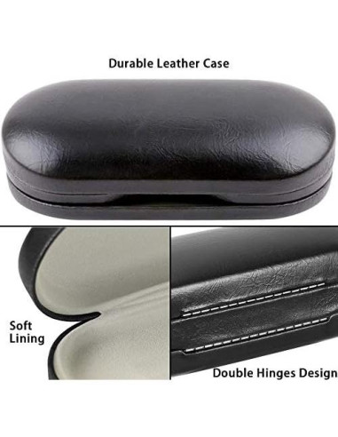 Estuche 2 en 1 Muf para Lentes de Contacto y Gafas Negro