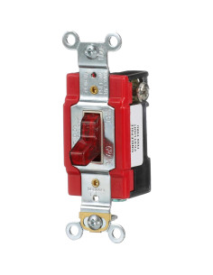 Interruptor de Palanca Eaton AH1221PL 20A 120V Rojo Industrial 2