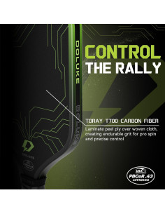 Pala de Pickleball Doluke MONAD Fibra de Carbono 16mm 2